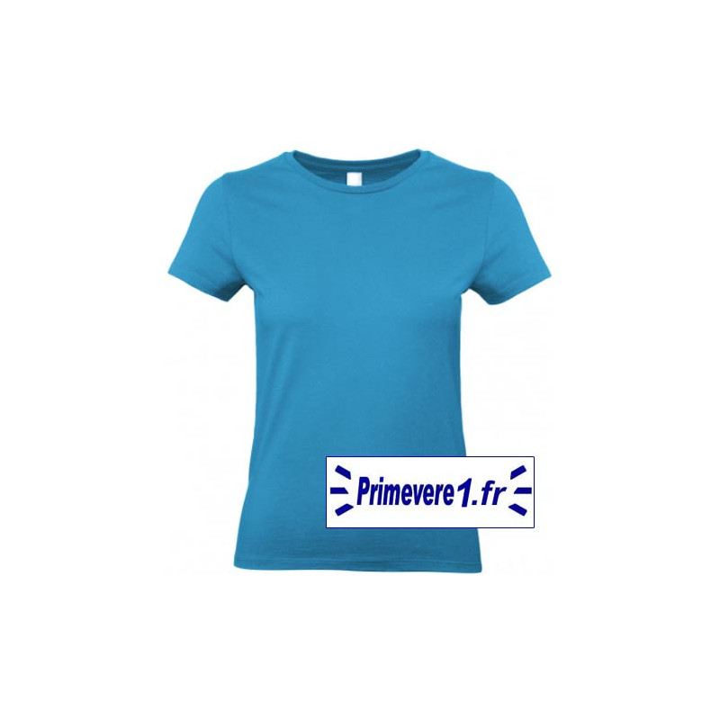 Tee shirt femme couleur Bleu Atoll Tee shirt femme couleur Bleu Atoll