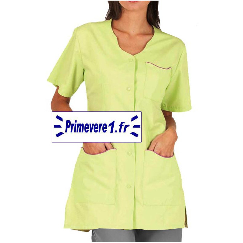 Tunique médicale Laurie couleur anis Tunique médicale Laurie couleur anis