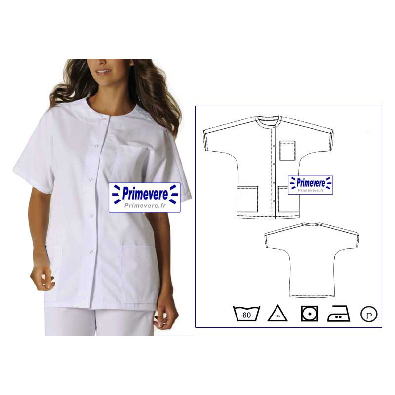 Tunique médicale Femme Kelly couleur couleur Blanche Tunique médicale Femme Kelly couleur couleur Blanche