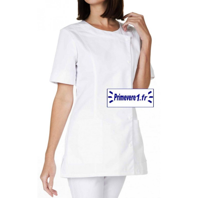 Tunique médicale Femme Naty couleur Blanche Tunique médicale Femme Naty couleur Blanche