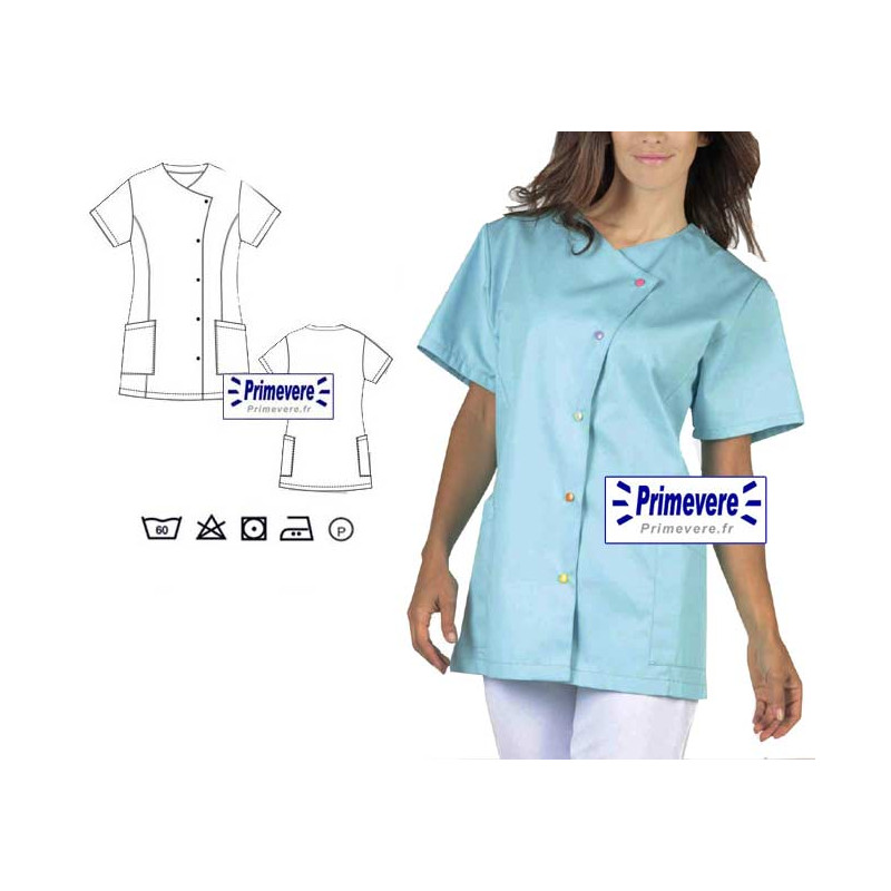 Tunique médicale Femme Justine couleur Turquoise Tunique médicale Femme Justine couleur Turquoise