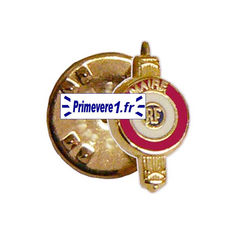 Insigne boutonnière pour Maire sur pin's Insigne boutonnière pour Maire sur pin's