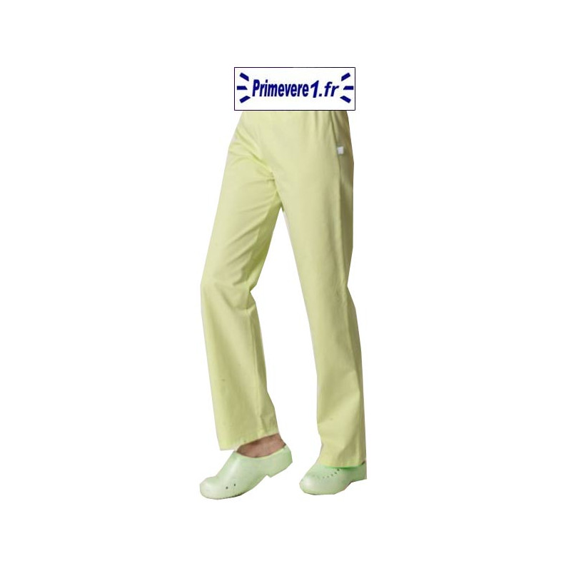 Pantalon professionnel couleur vert anis