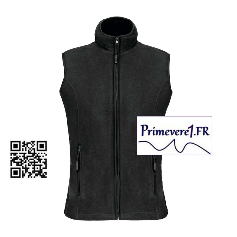 Gilet polaire femme sans manches Noir Gilet polaire femme sans manches Noir